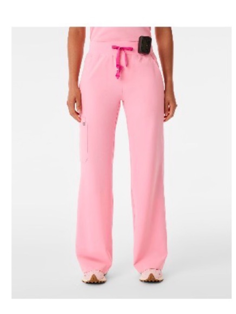 Figs Isabel wide leg pants fight club pink